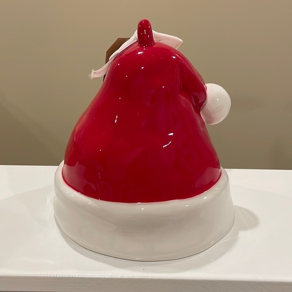 New Rae Dunn SANTA’S WORKSHOP Santa Hat Christmas Birdhouse - Picture 3 of 5